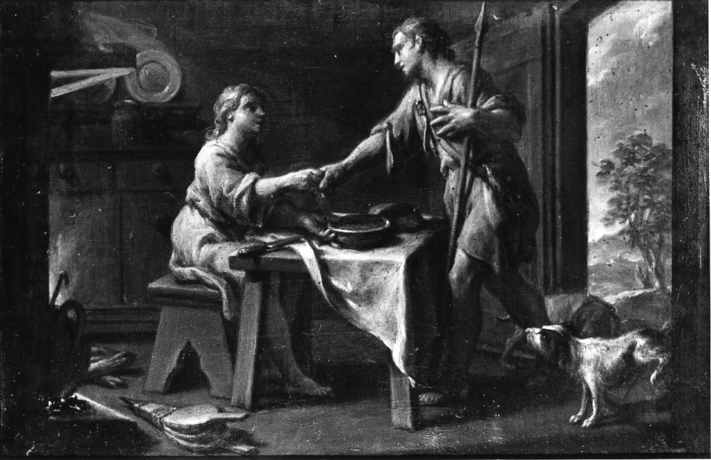 Esaù vende la primogenitura a Giacobbe - Galleria Corsini, Roma